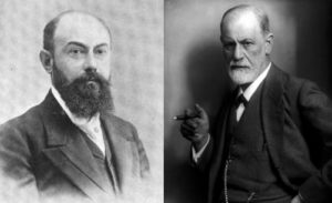 Pierre Janet (Left) and Sigmund Freud (Right)