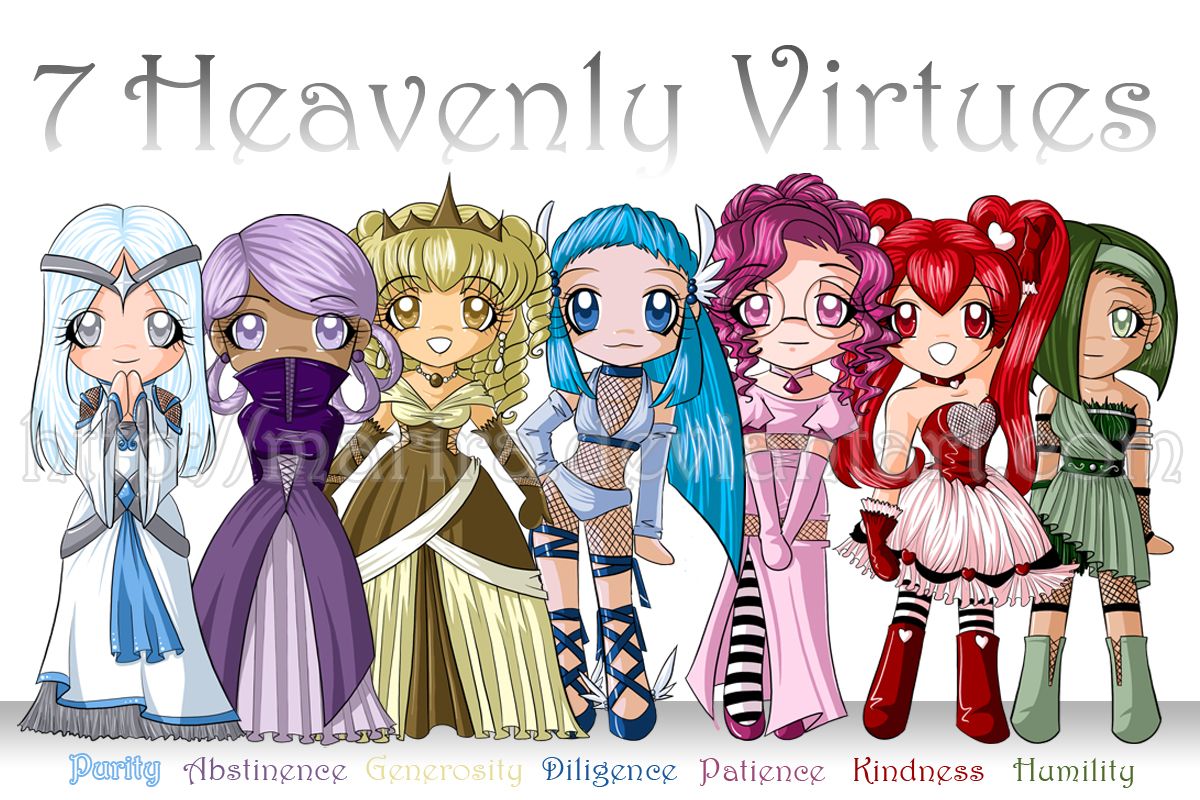 7 heavenly virtues colors
