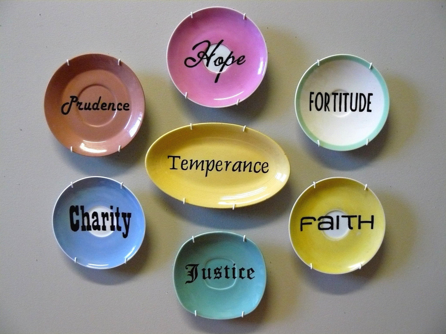 7 Heavenly Virtues -  Gelati Plates