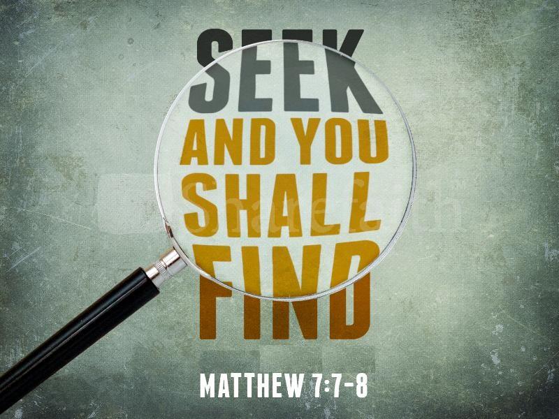 Finding Yourself - Seek And You Shall Find